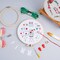 Caydo Embroidery Kit with Water Soluble Embroidery Stabilizer Including 2Pcs Embroidery Hoops, 100 Color Threads, Embroidery Fabric, and Cross Stitch Tool Embroidery Starter Kits for Adults Beginners